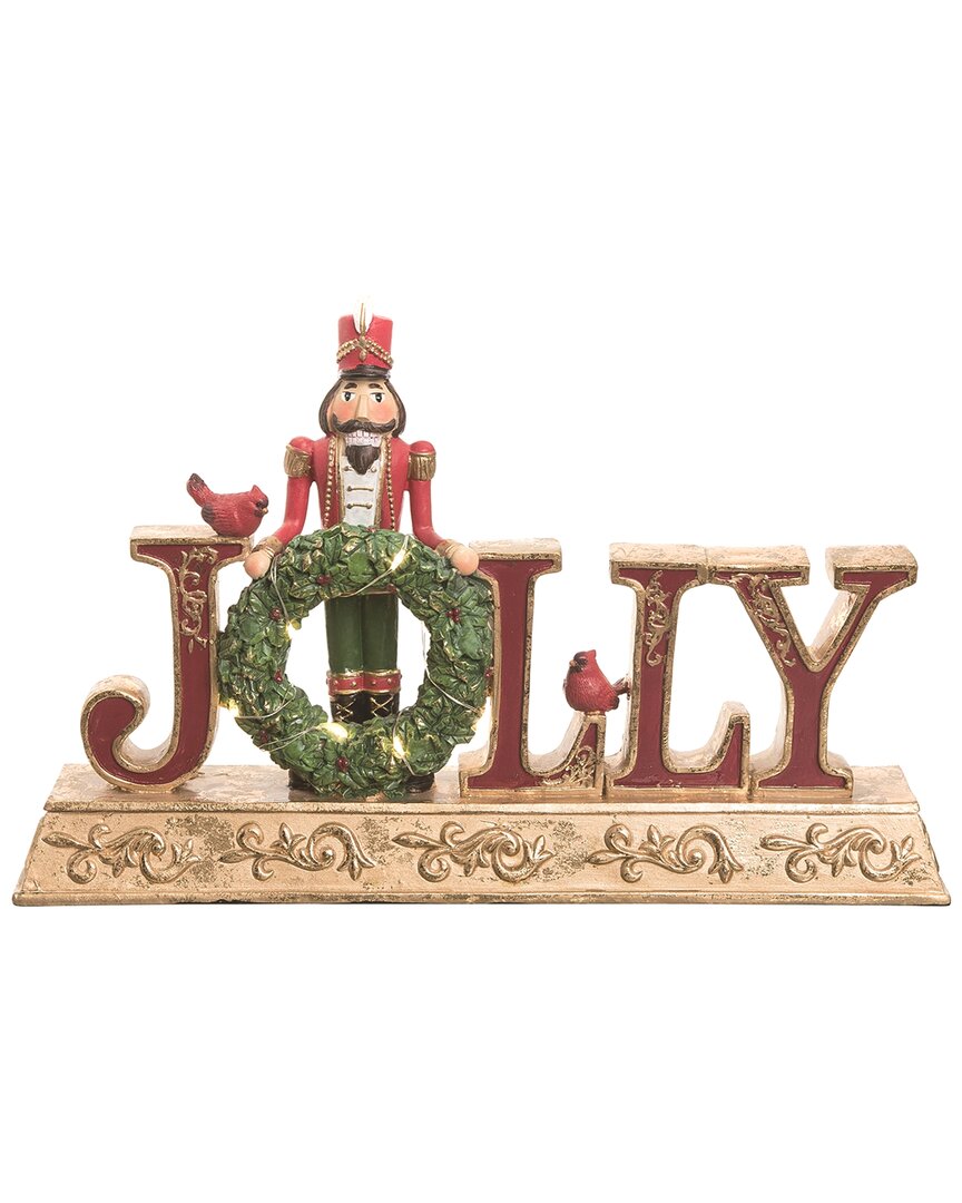 Shop Transpac Resin 11.75in Multicolor Christmas Light Up Jolly Decor