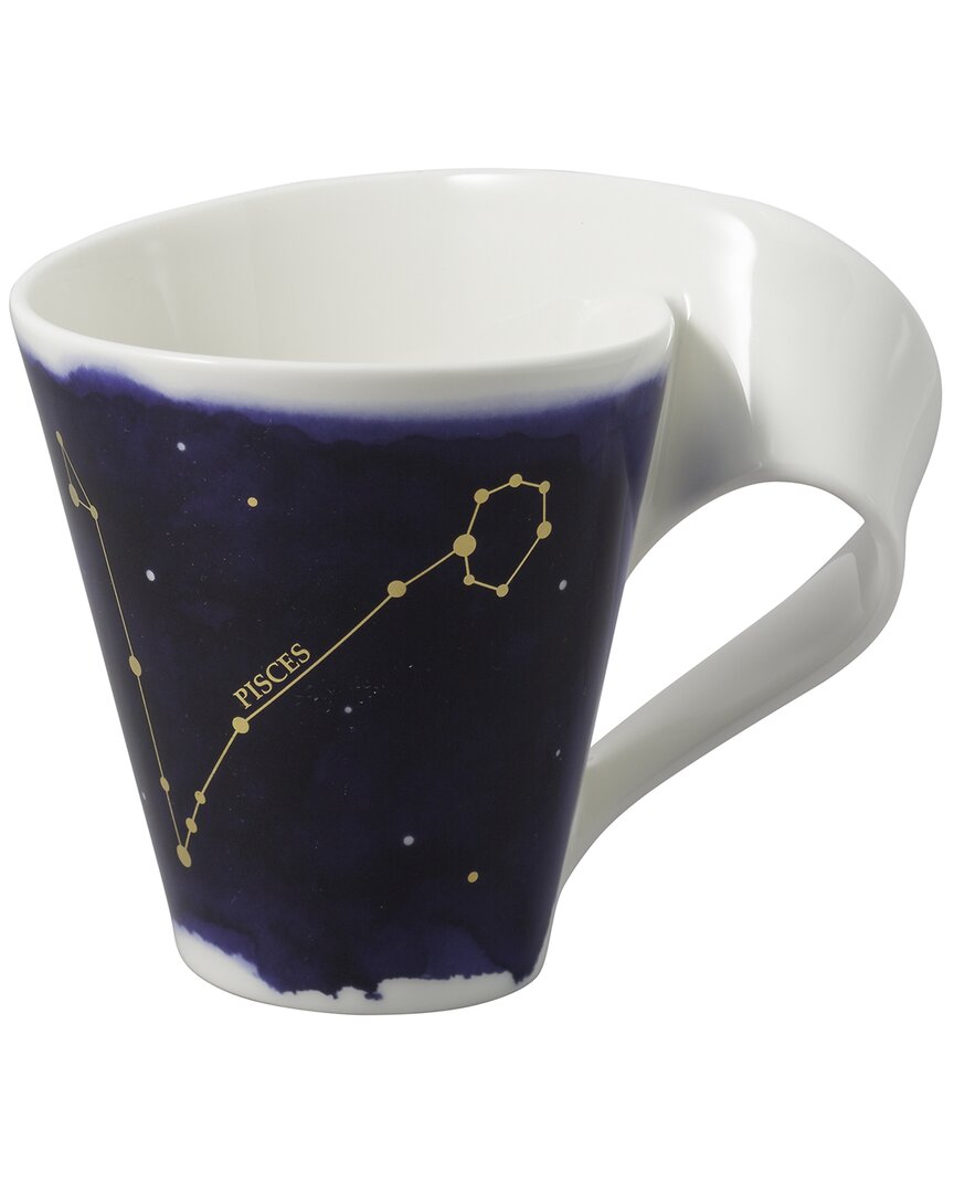 Villeroy & Boch New Wave Stars Pisces Porcelain Mug 300ml In Blue