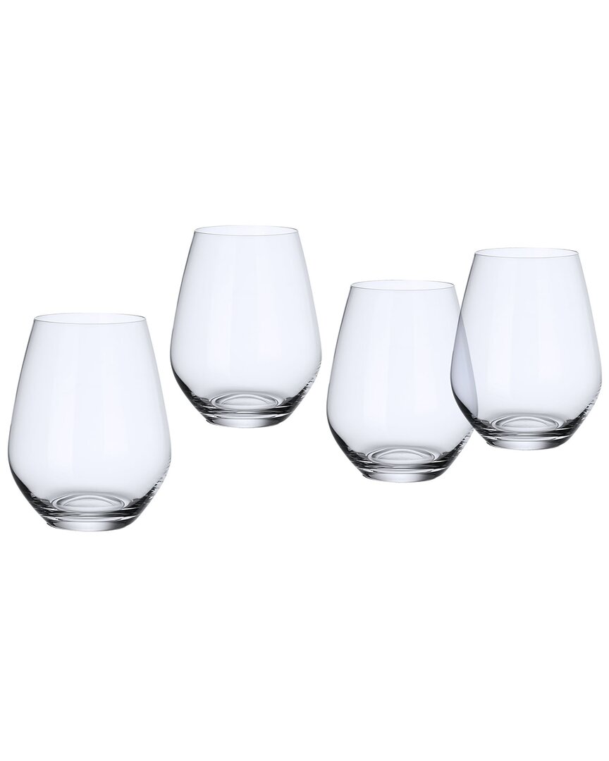 Villeroy & Boch Set Of 4 Water Tumblers In Clear
