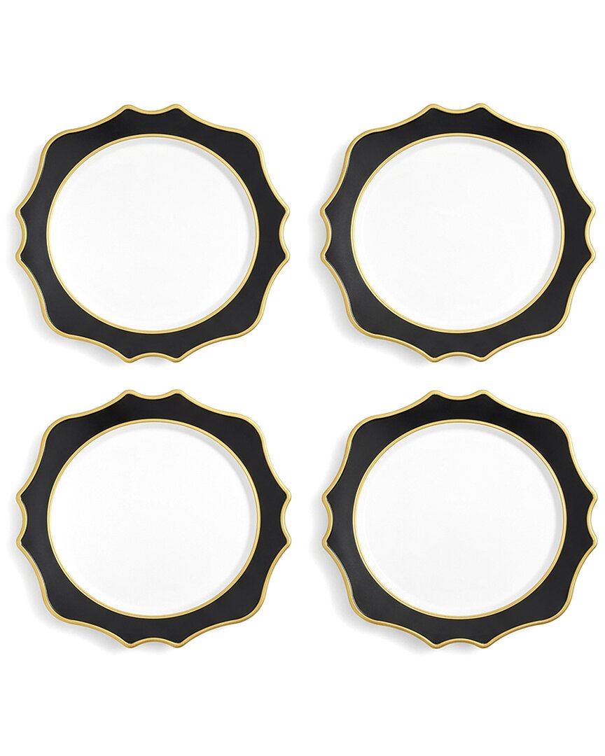 American Atelier Scallop Set Of 4 Charger Plates In Multi