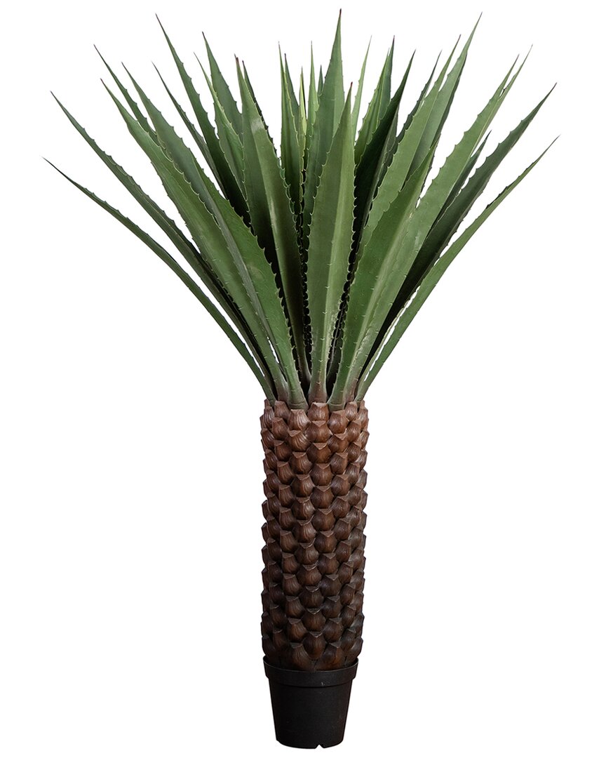 Nearly Natural 6ft Indoor/outdoor Uv-resistant Giant Artificial Agave Plant In Green