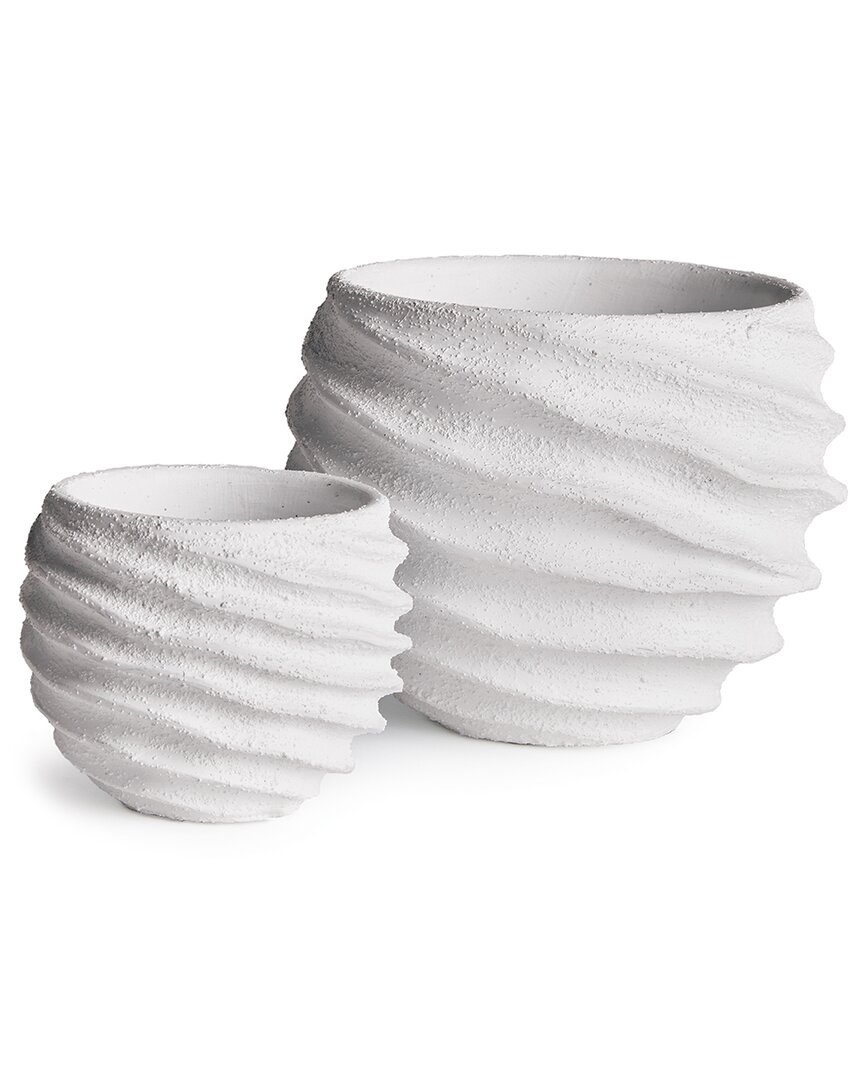 Napa Home & Garden Set Of 2 Echols Pots In White