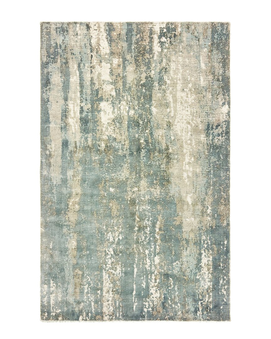 Stylehaven Fresco Distressed Abstract Area Rug In Blue