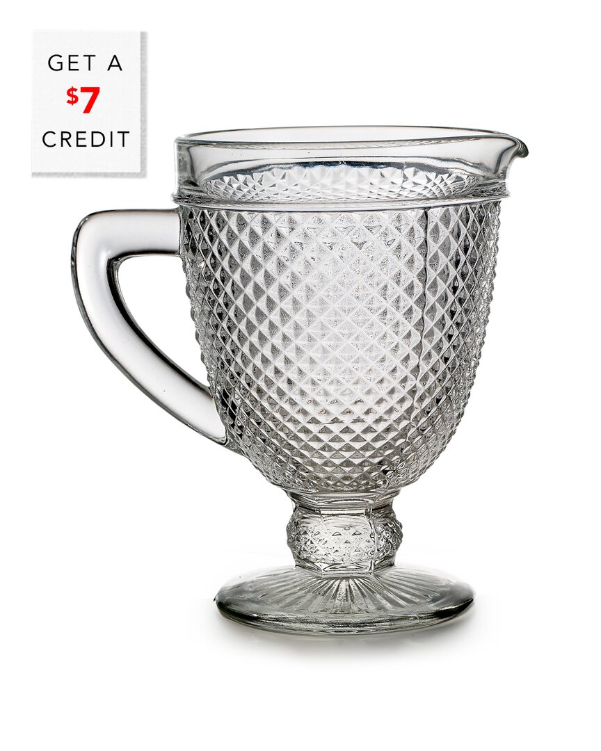 Vista Alegre Bicos Clear Pitcher With $7 Credit
