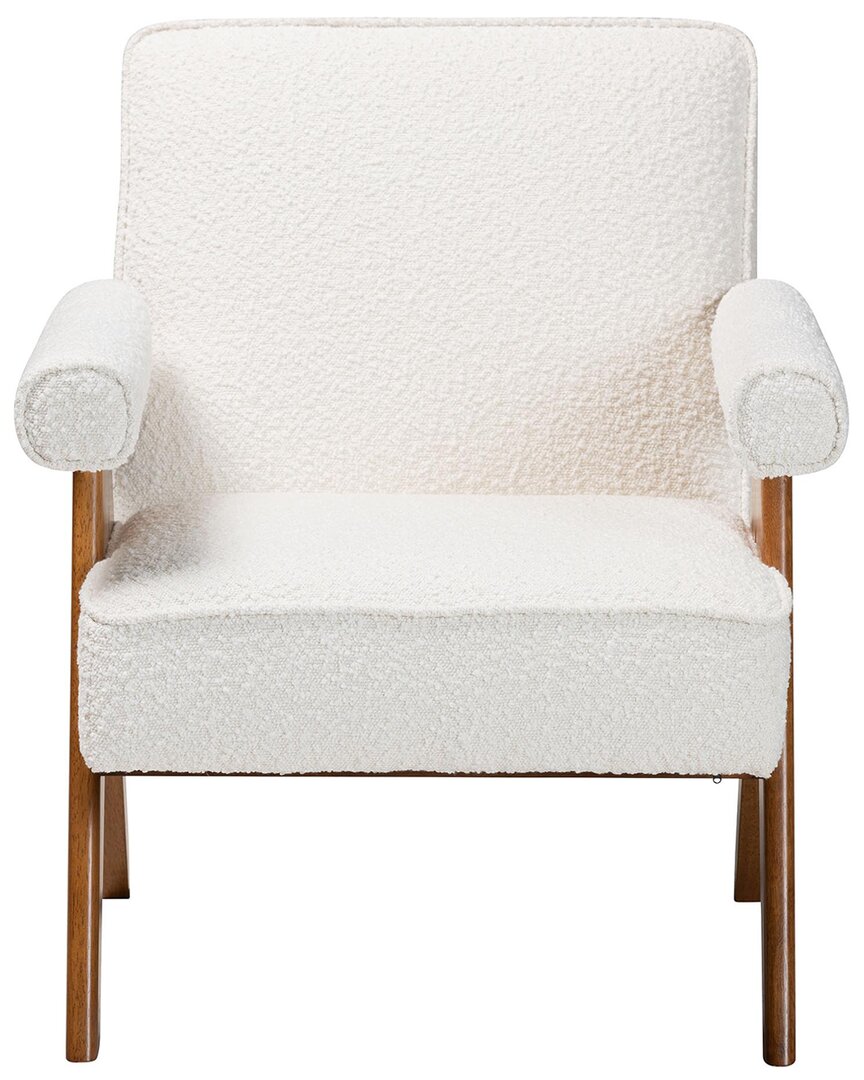 Baxton Studio Georgina Japandi Boucle Accent Chair