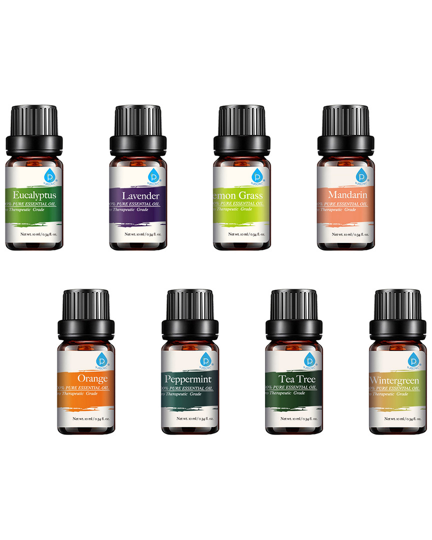 Pursonic 100% Pure Essential Aromatherapy Oils Gift Set In Multi
