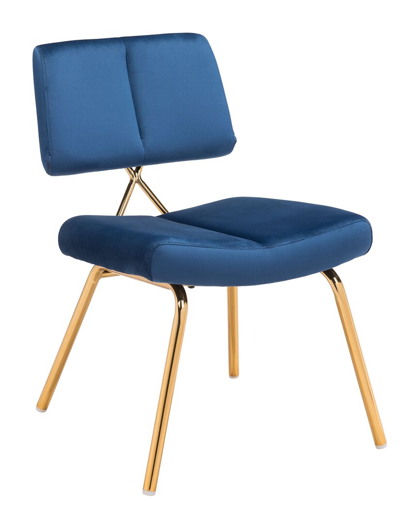 Zuo Modern Nicole Dining Chair (set Of 2) In Blue