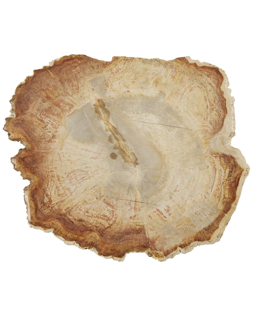 Fortessa D&v 8in Petrified Wood Platter In Brown