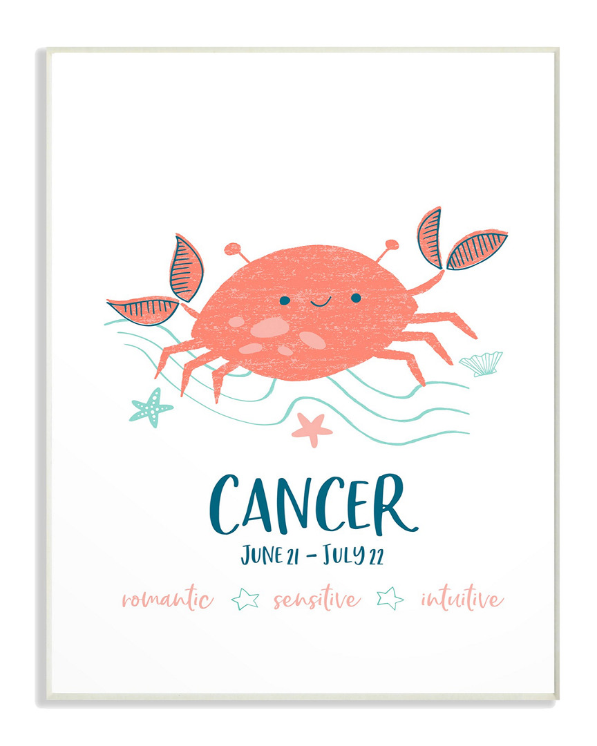 Stupell Fun Modern Zodiac Cancer