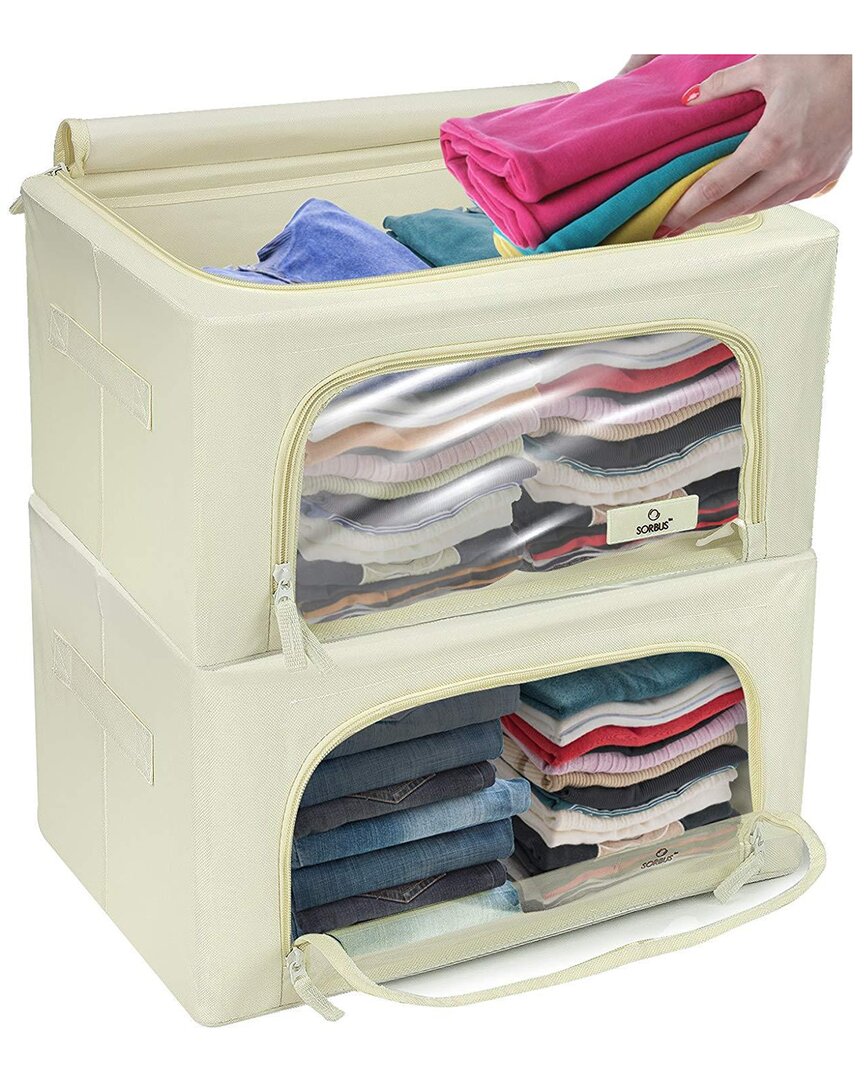 Sorbus 2pc Storage Box With Window