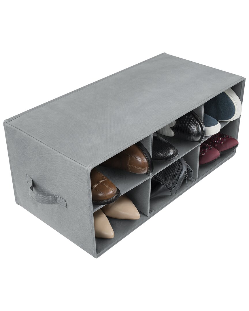 Sorbus Grey Shoe Bin In Nocolor