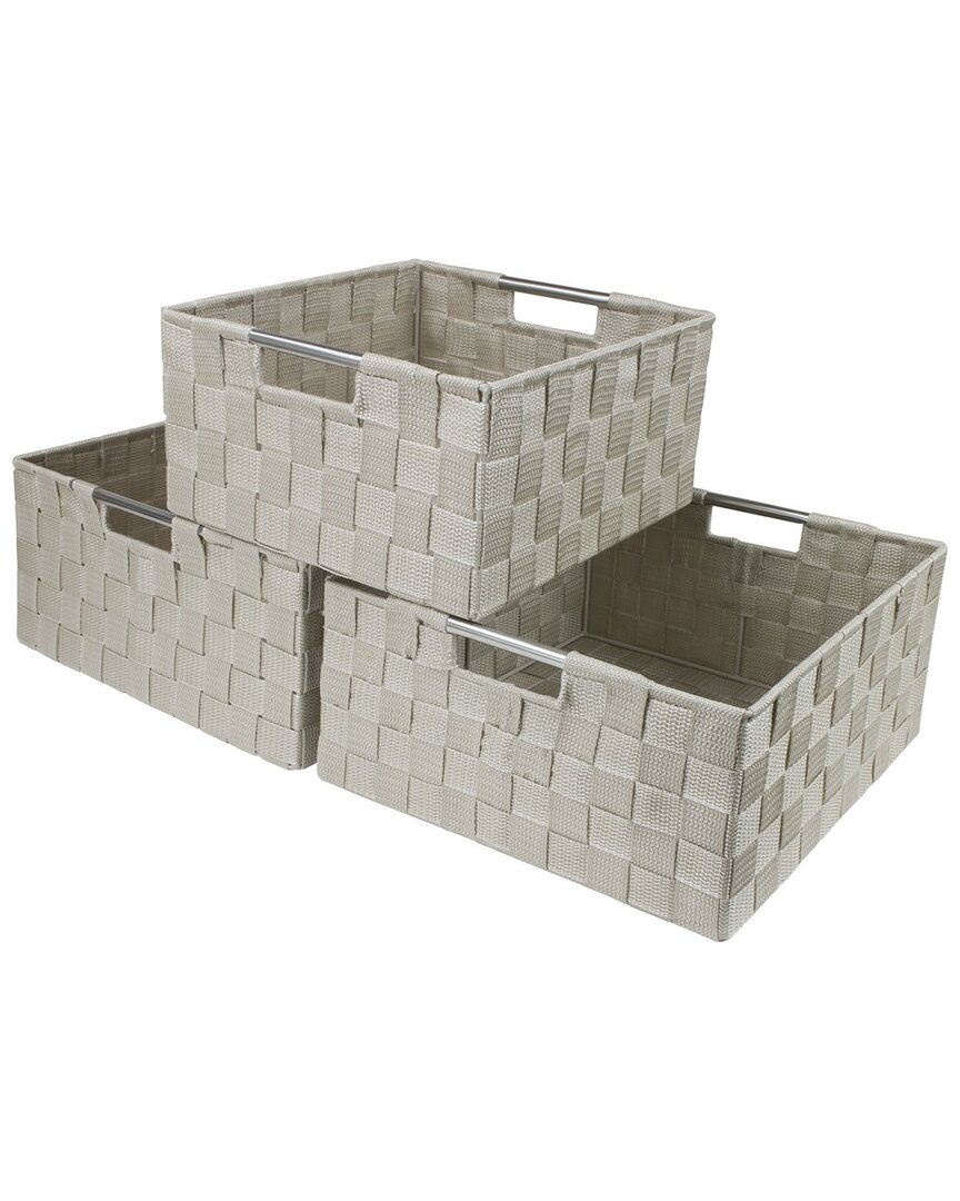 Sorbus Weave 3pc Basket Set