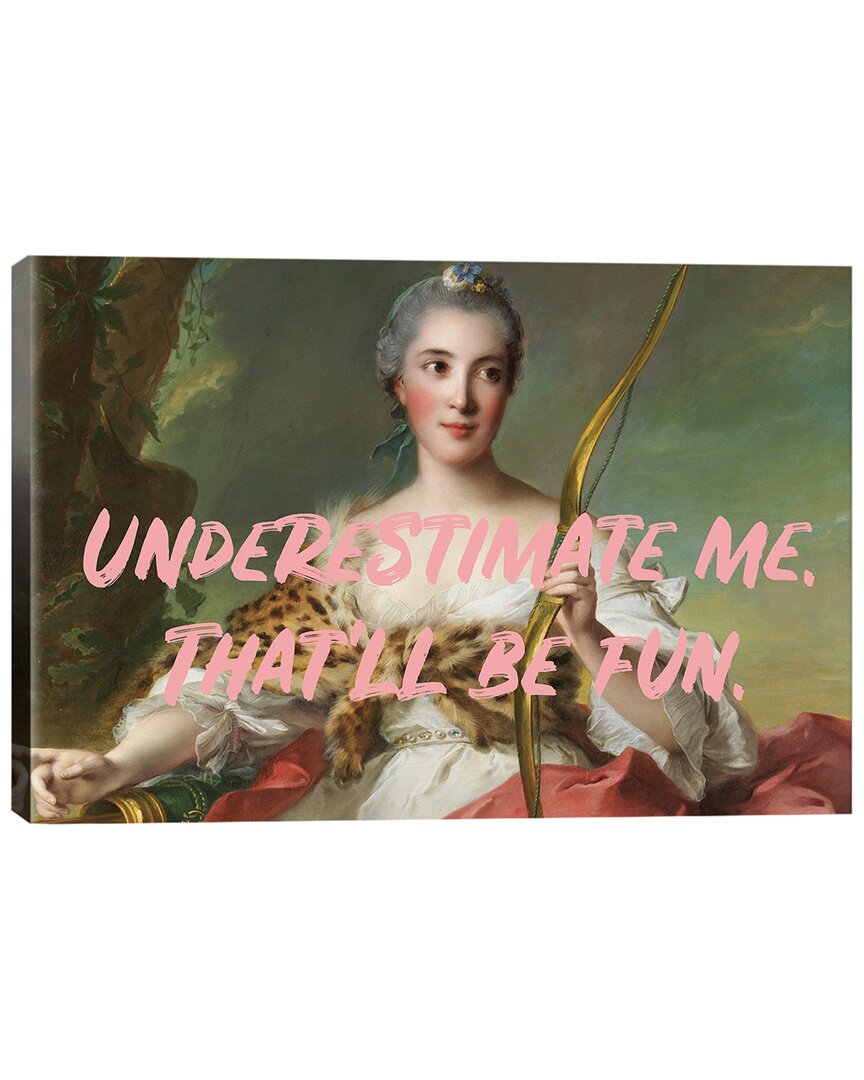 Icanvas Underestimate Me Wall Art By Ruby