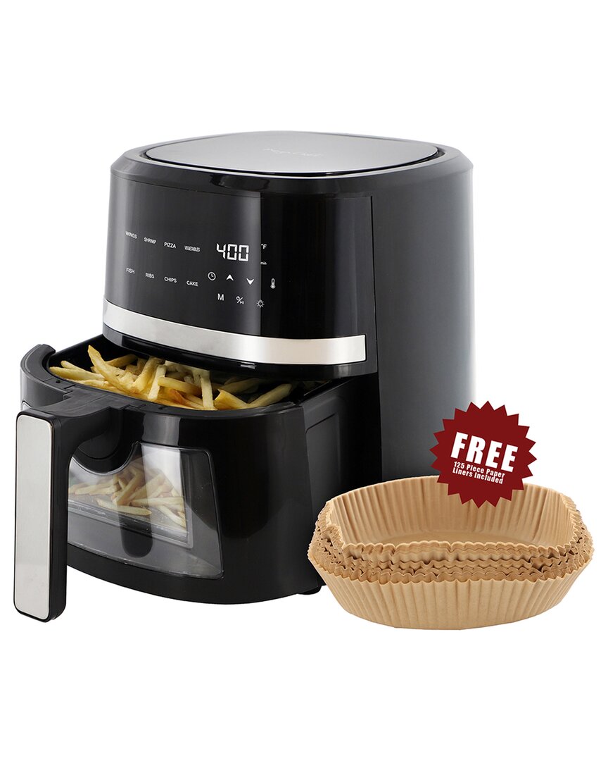 Megachef 4qt Electric Air Fryer With Window In Black