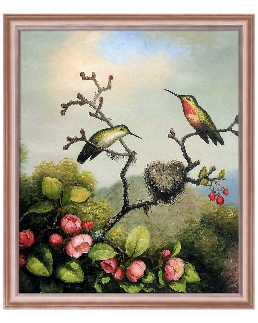 La Pastiche Ruby Throated Hummingbird By Martin Johnson Heade