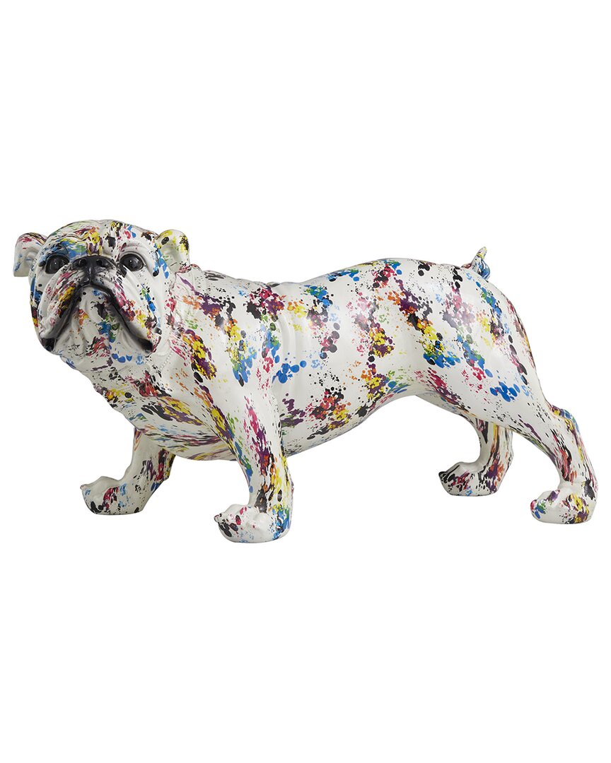 Shop The Novogratz Bulldog Multi Colored Resin Sculpture