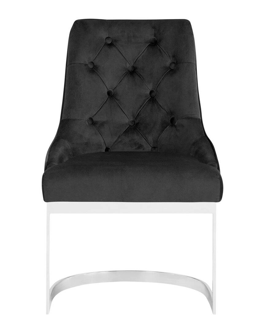 Chic Home Gwen Dining Chair, Set Of 2 In Black