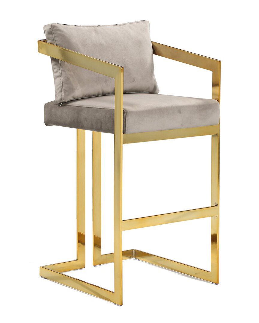 Chic Home Layla Bar Stool In Taupe