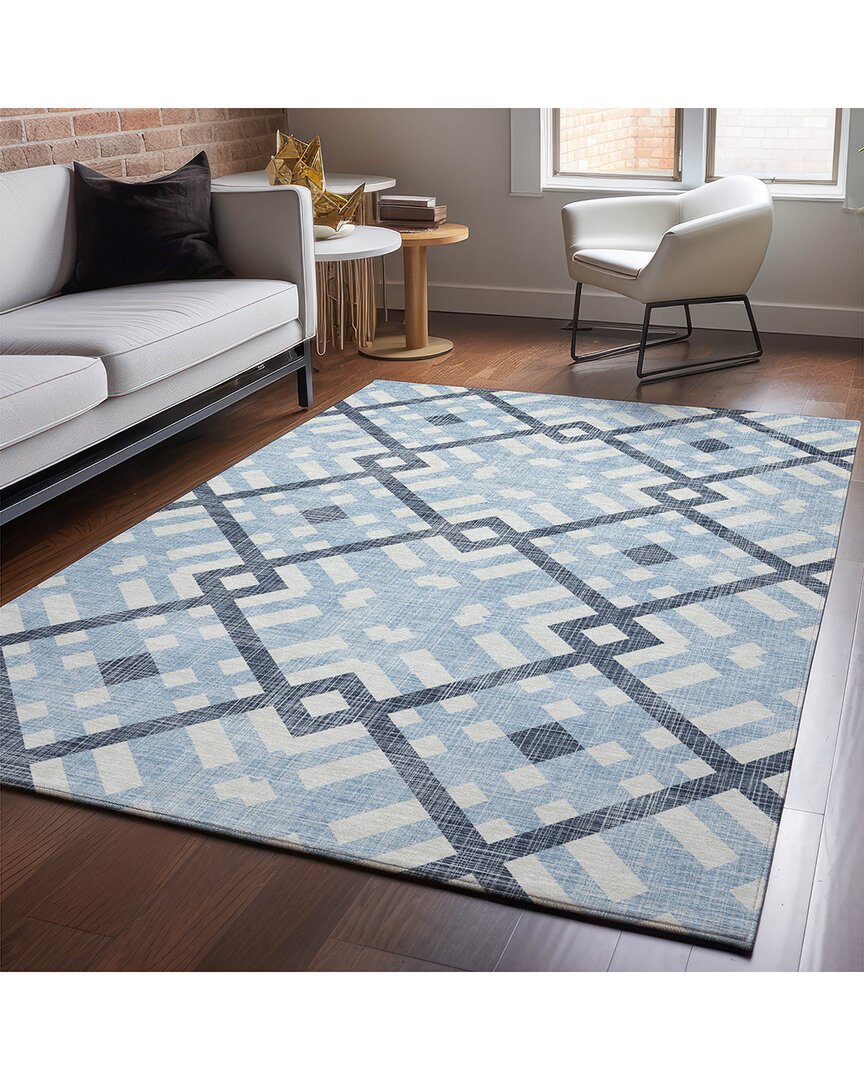 Addison Rugs Premium Washable Area Rug In Blue