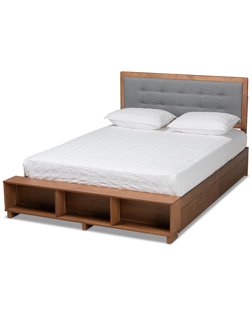 Baxton Studio Cosma 4-drawer Full Platform Storage Bed In Grey