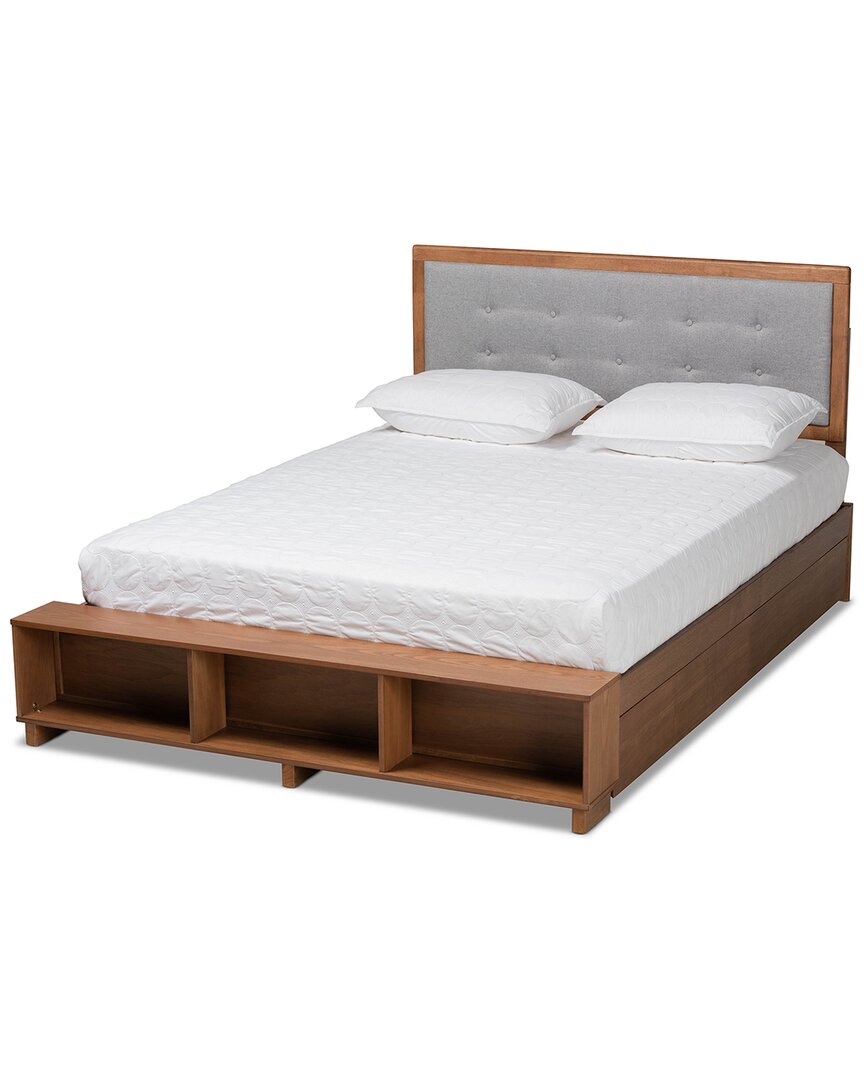 Baxton Studio Cosma 4-drawer King Platform Storage Bed In Grey