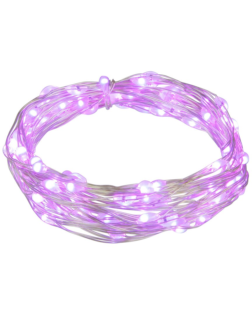 Northlight 100ct Purple Led Micro Fairy Lights On 16ft Copper Wire In Purple