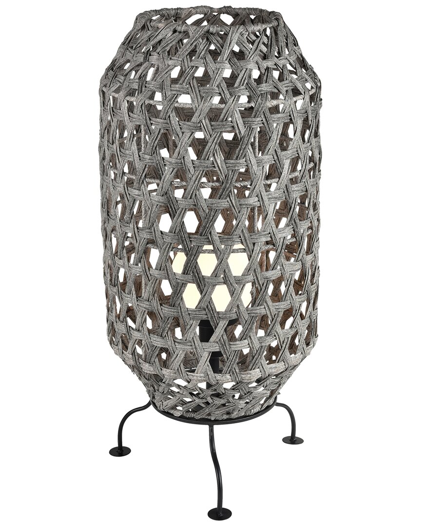 Artistic Home & Lighting Banaue 36in High 1-light Outdoor Table Lamp In Gray