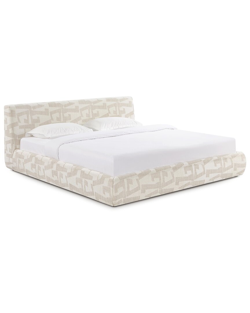 Tov Furniture Isla Jacquard Pattern King Bed