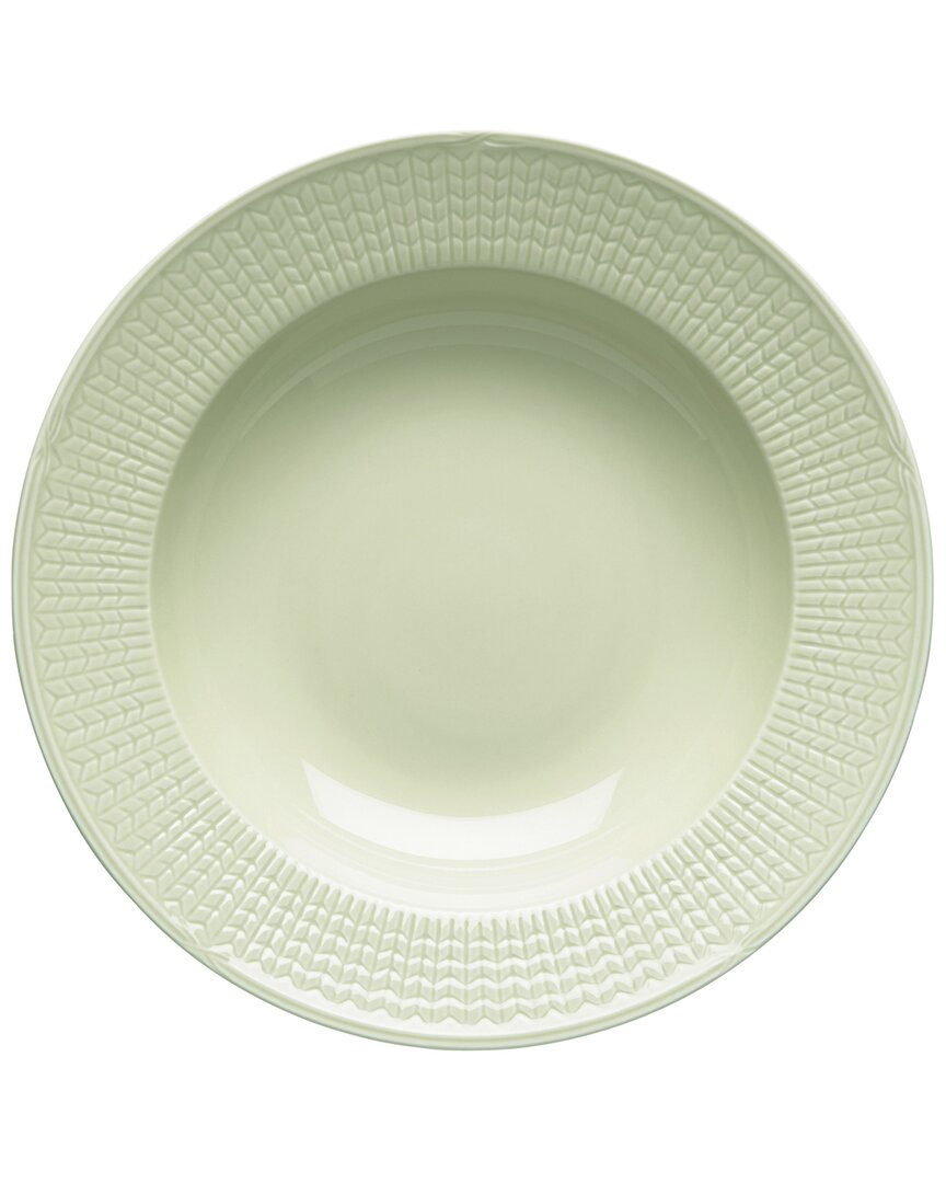Rörstrand Rsrstrand Swedish Grace Rim Soup/pasta Bowl With $4 Credit In Green