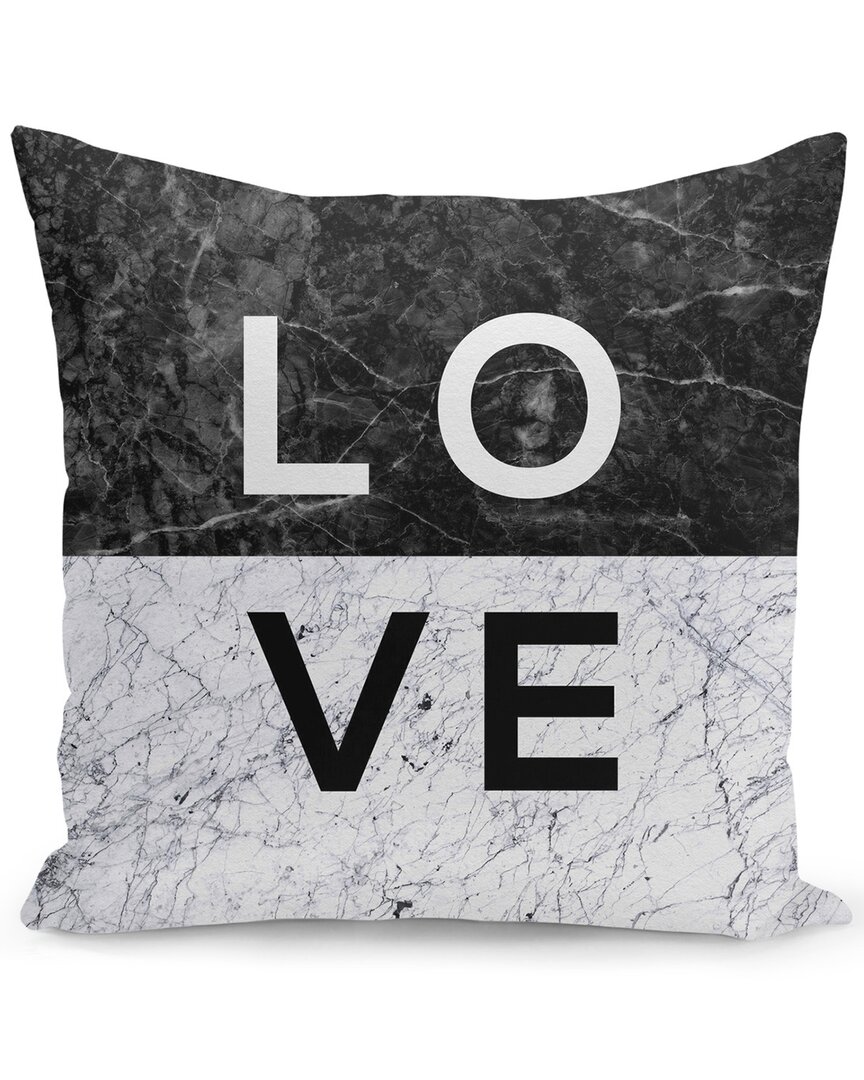 Curioos Love Marble Pillow In White