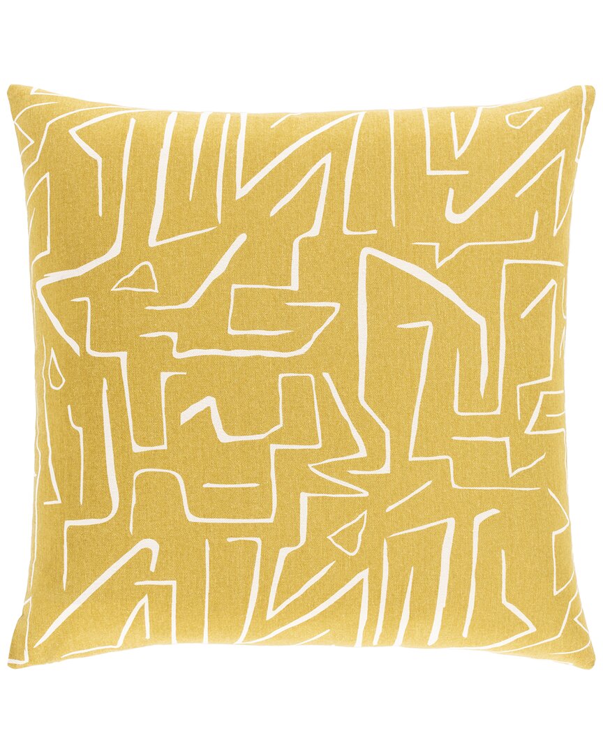 Shop Surya Bogolani Pillow Cover In Yellow