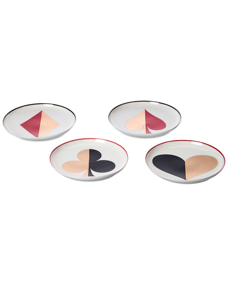 Jonathan Adler Dealer's Choice Canapé Plate Set In Multi