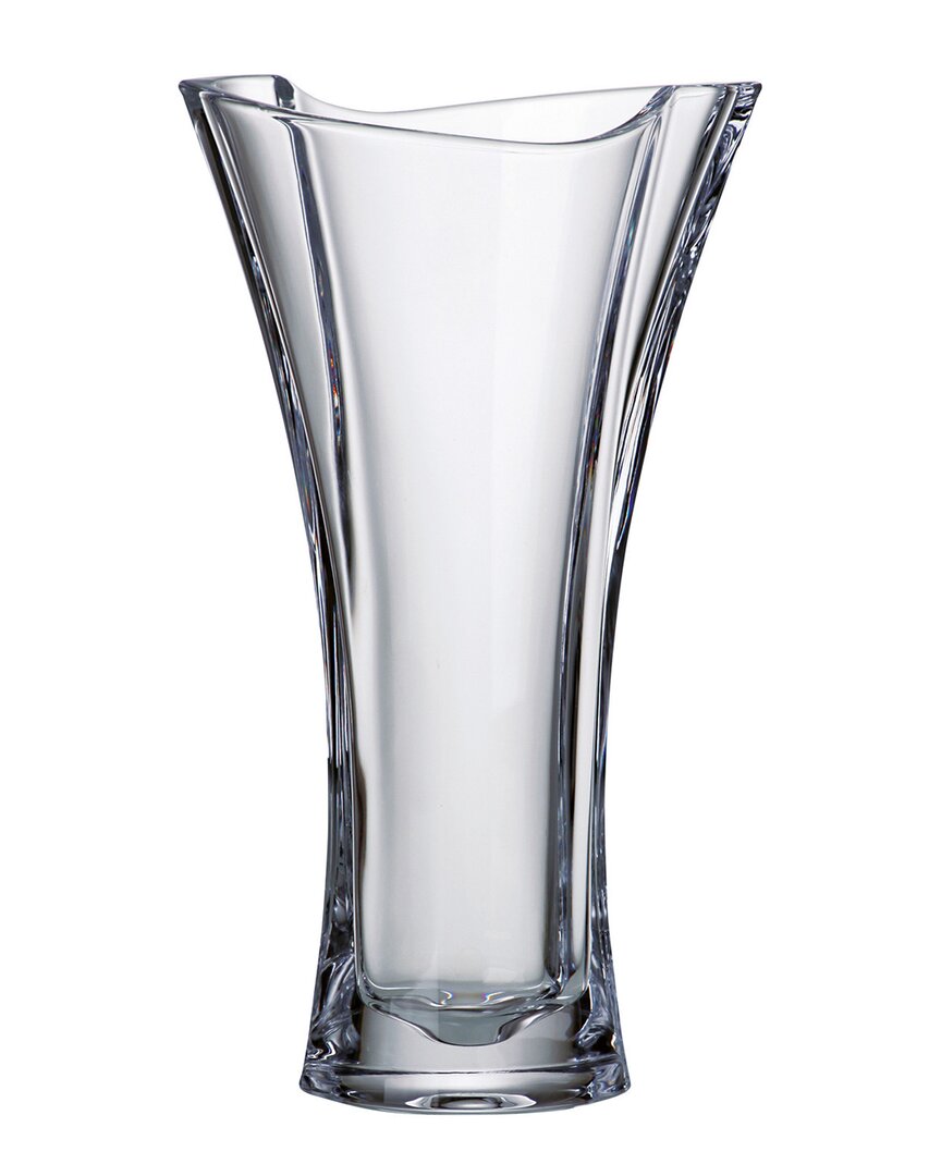 Barski Crystalline 12in Vase In Transparent
