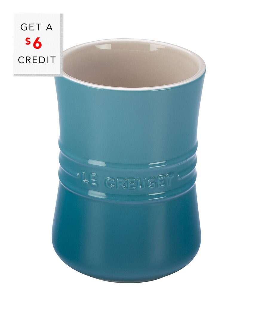 Le Creuset Caribbean Utensil Crock With $6 Credit