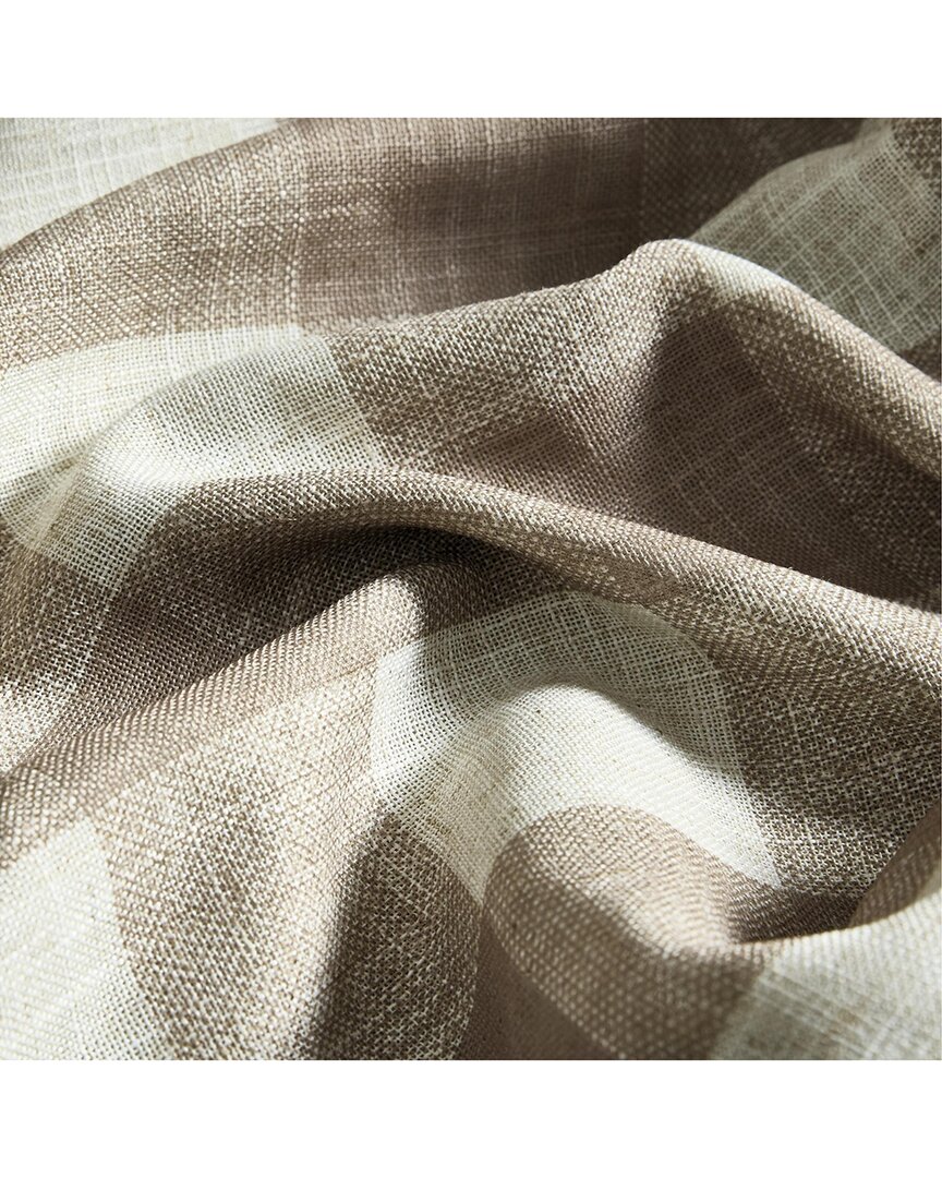 Threadmade Grainger Buffalo Check Blackout Window Curtain In Brown