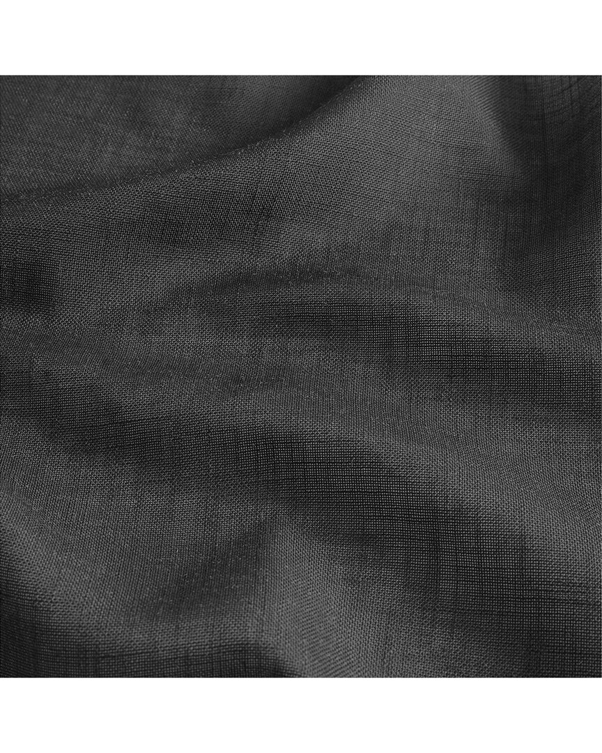 Threadmade Brighton Windowpane Plaid Rod Pocket Back Tab Blackout Window Curtain Panel