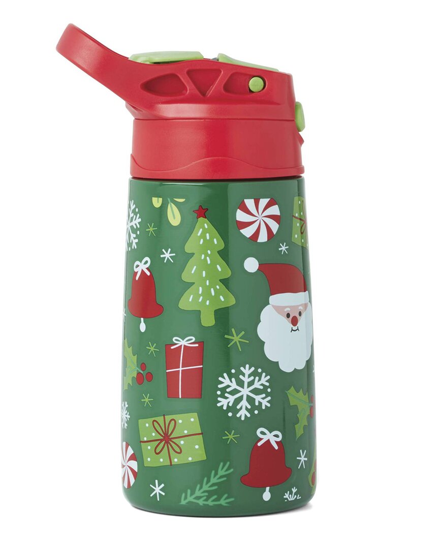 Cambridge 12oz Insulated Santa Claus Water Bottle In Green