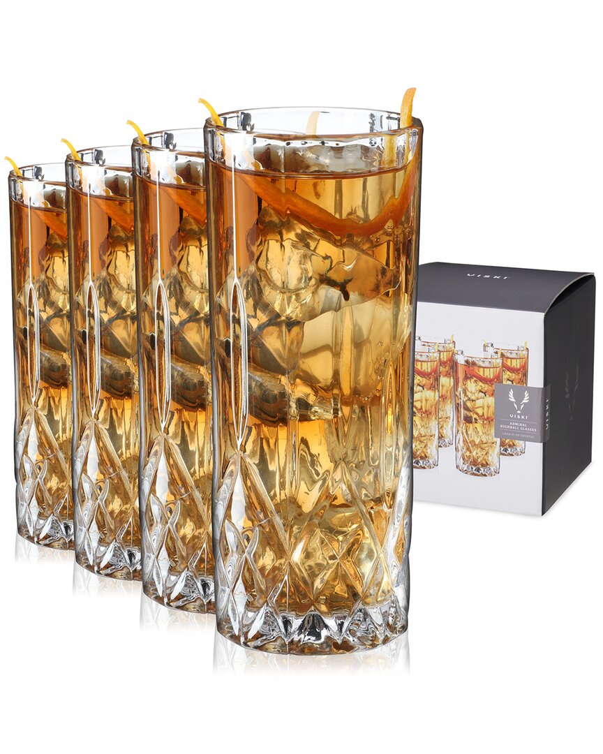 Shop Viski Set Of 4 Admiral Highball Glasses