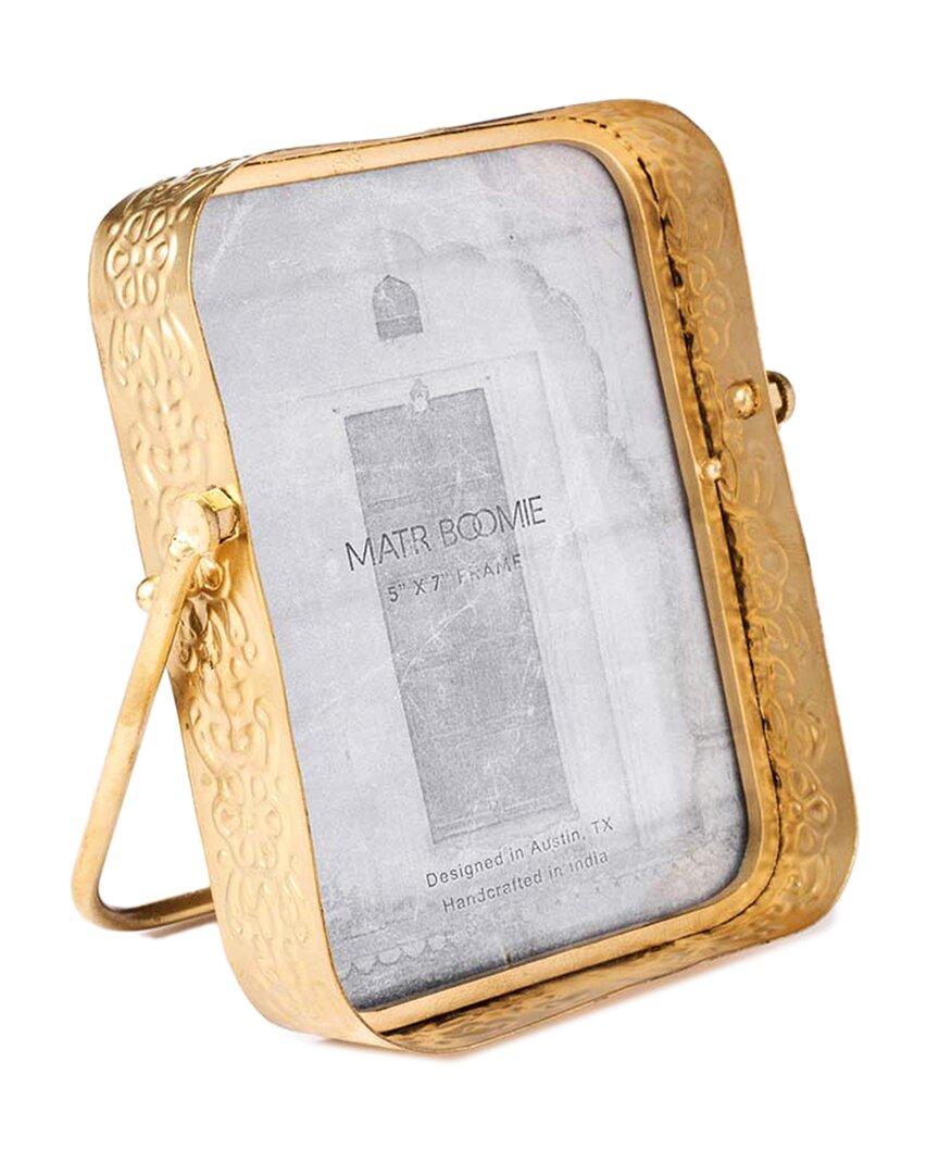 Matr Boomie Loha 5x7 Rounded Picture Frame In Gold