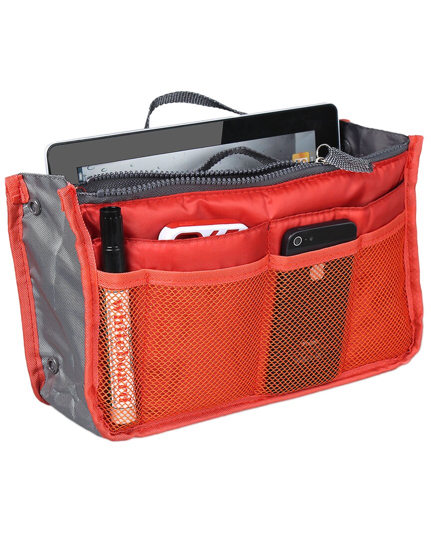 Fresh Fab Finds Travel Insert Orange Handbag Organizer