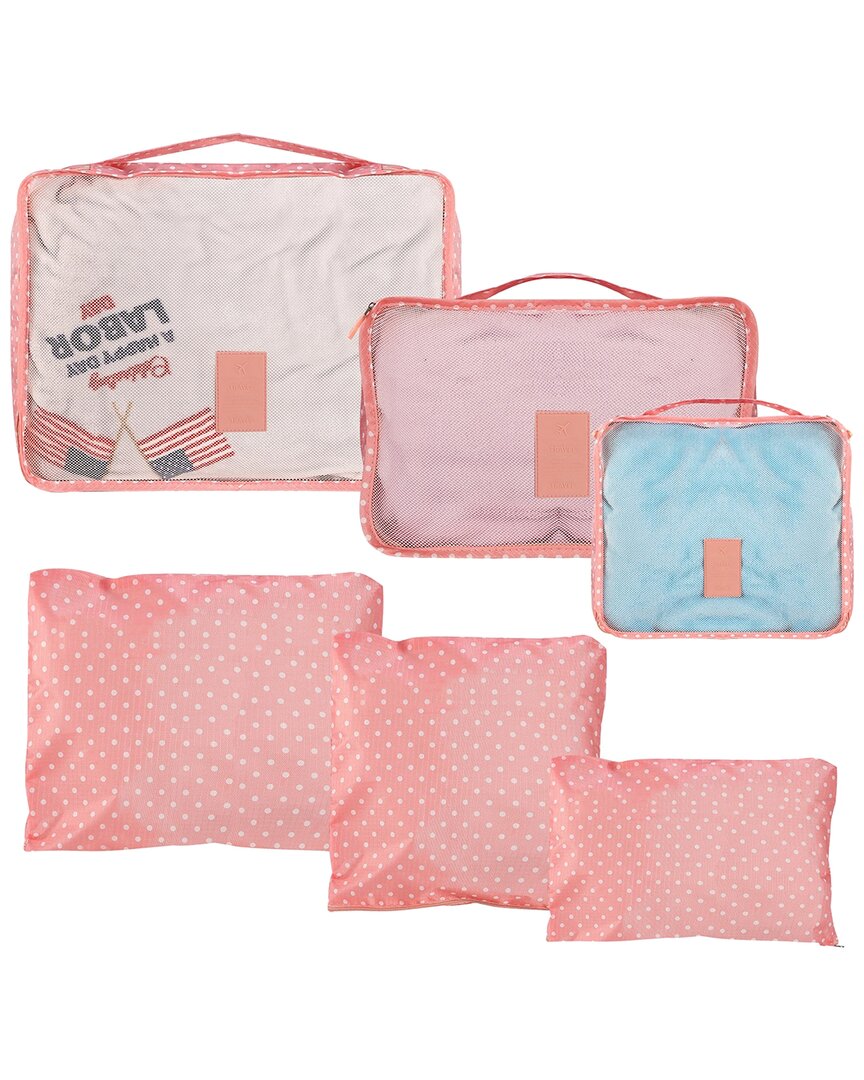 Fresh Fab Finds 9pc Pink Clothes Storage Bags