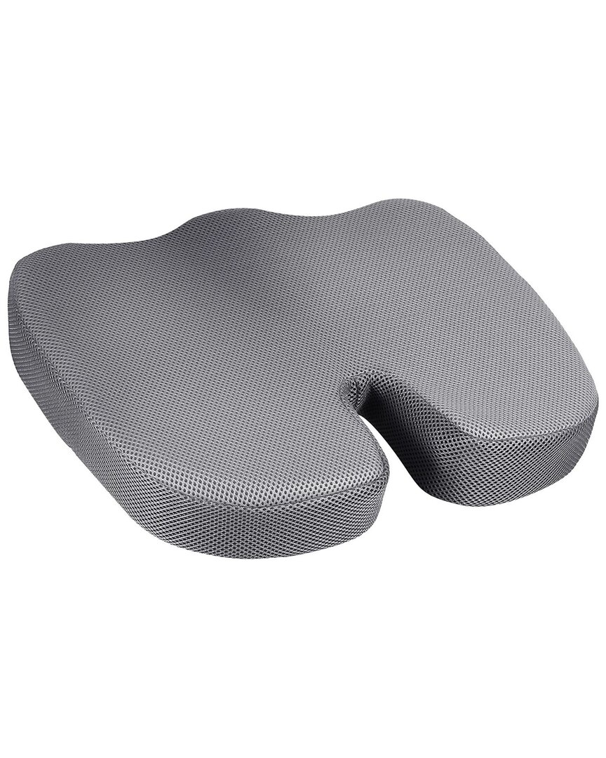Fresh Fab Finds Orthopedic Grey Memory Foam Seat Cushion For Office Car Seat In Gray