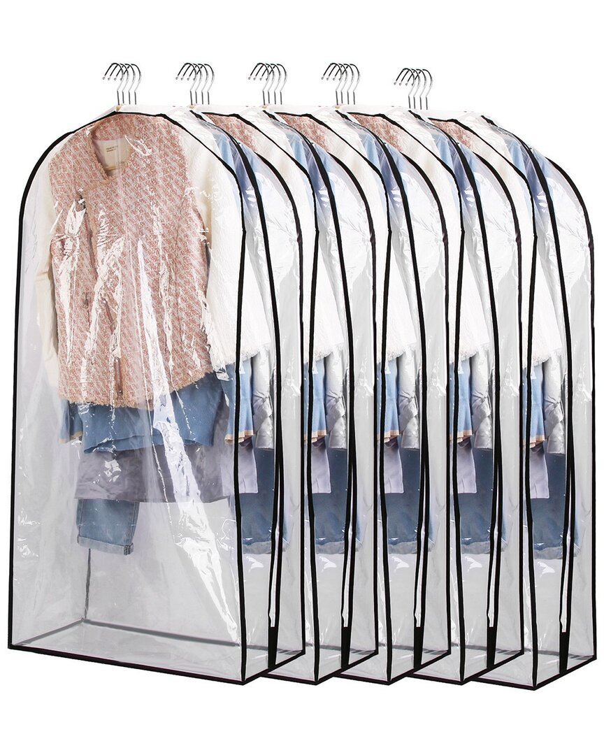 FRESH FAB FINDS FRESH FAB FINDS SET OF 5 SMALL GARMENT BAG FOR HANGING CLOTHES