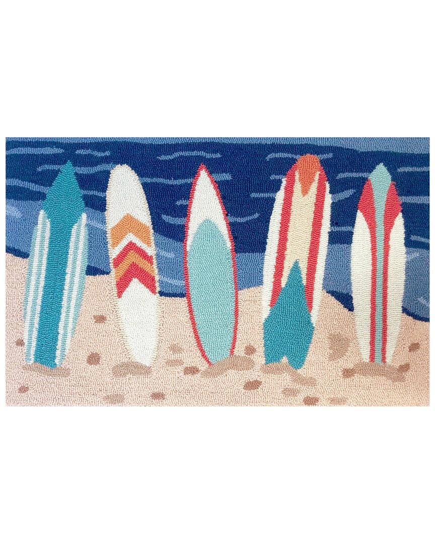 The Rug Market Surfboards Beach 24x36in Doormat In Multicolor