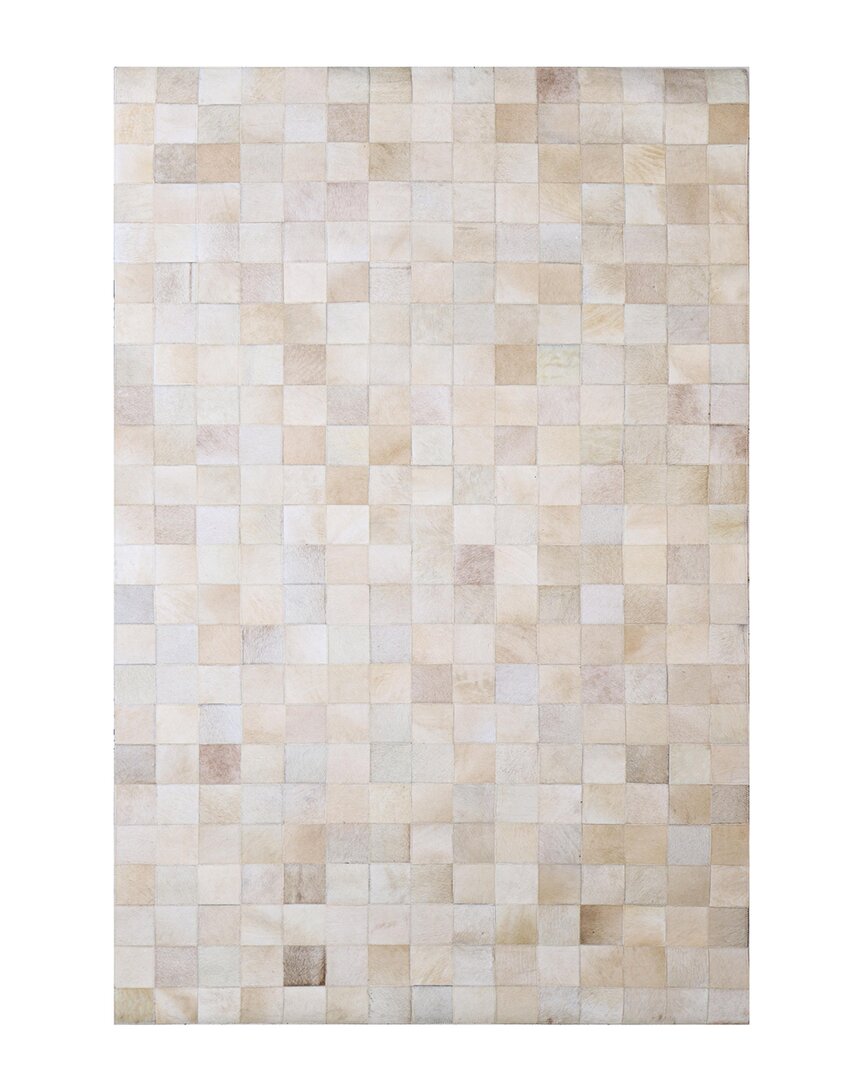 Bashian Rugs Bashian Santa Fe Thaddeous Leather Area Rug In Camel