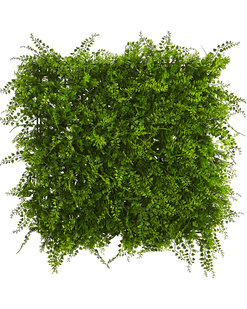 Nearly Natural Lush Mediterranean Artificial Fern Wall Panel Uv Resistant