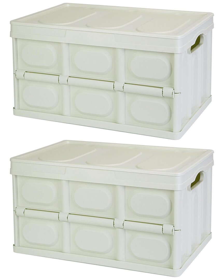 Fresh Fab Finds 2pc 56l Green Storage Bins