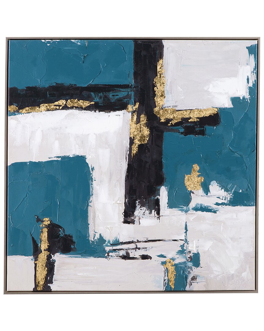 Bassett Mirror Around About Framed Canvas In Blue