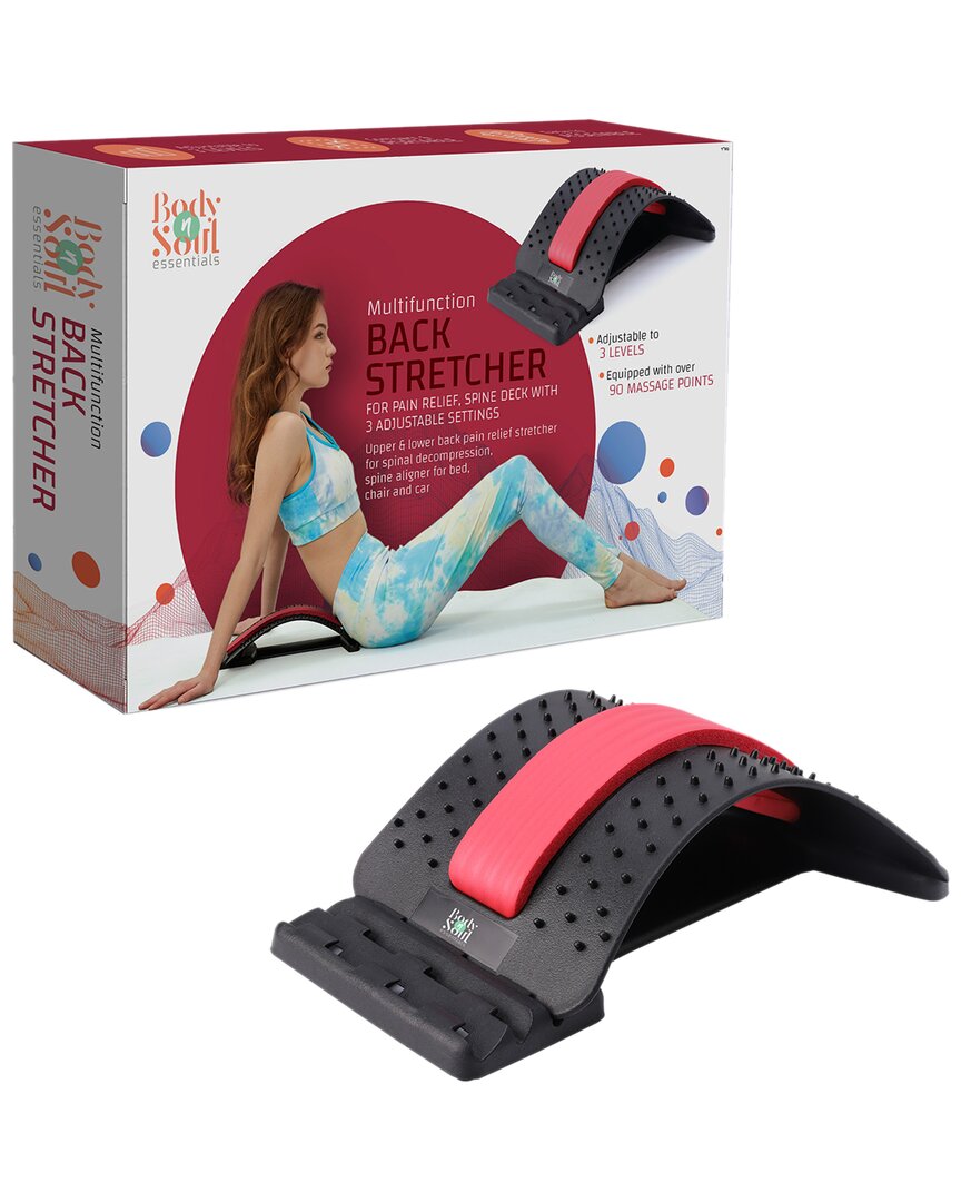 Body N Soul Multi-level Back Stretching Device In Black