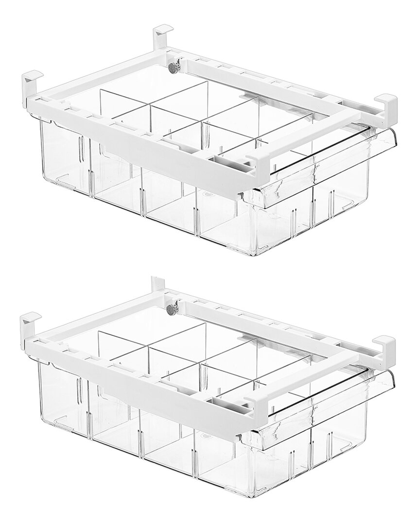 Sorbus Pull Out Fridge Drawers (set Of 2)